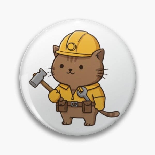 Item preview, Builder Cat designed and sold by CamiloHiPa.
