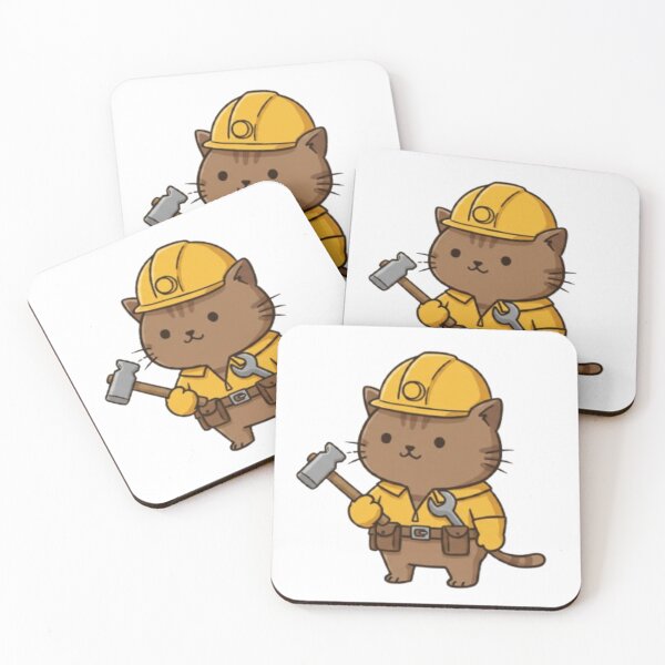Item preview, Builder Cat designed and sold by CamiloHiPa.