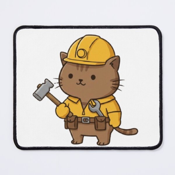 Item preview, Builder Cat designed and sold by CamiloHiPa.