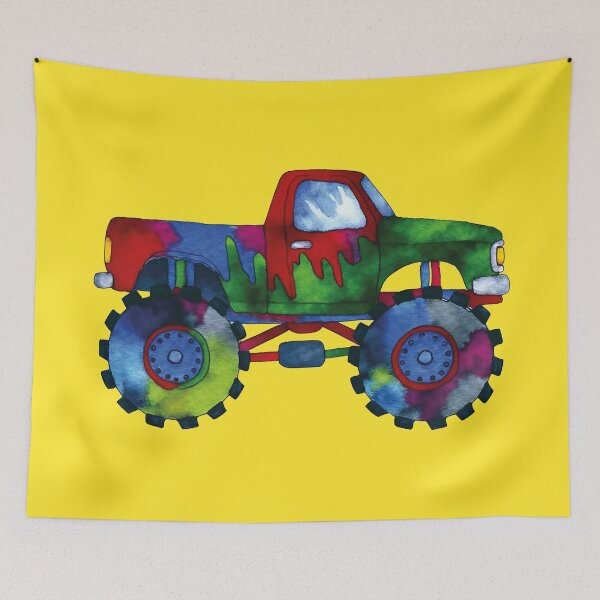Item preview, Rad-Giant: The colorful monster truck designed and sold by MoxisWatercolor.