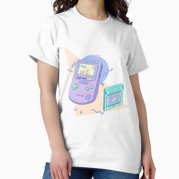 Vista previa del artículo con la obra «Consola portátil estilo retro Pastel Kawaii con juego Shiba Inu», diseñado y vendido por Floraberlin.