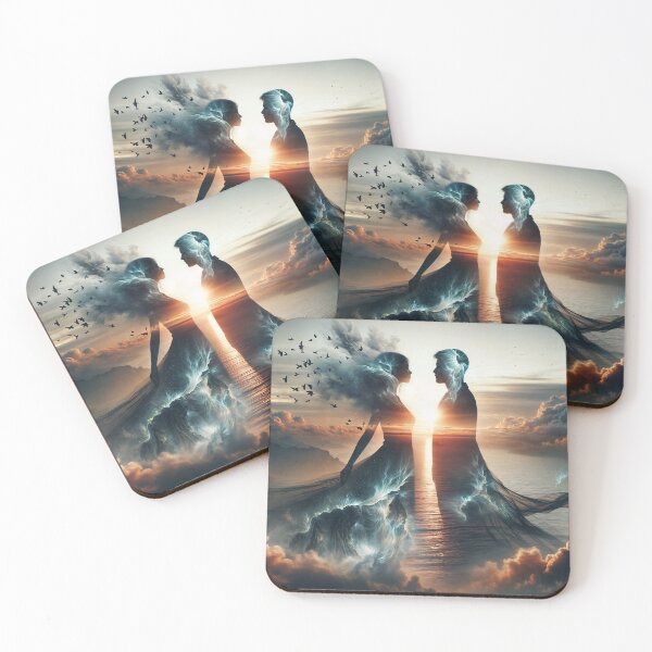 Item preview, Lovers in the ocean waves designed and sold by Seve-IA.