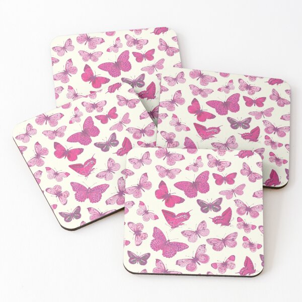 Item preview, Cute Girly Vintage Pink Butterfly Pattern designed and sold by tanjica.
