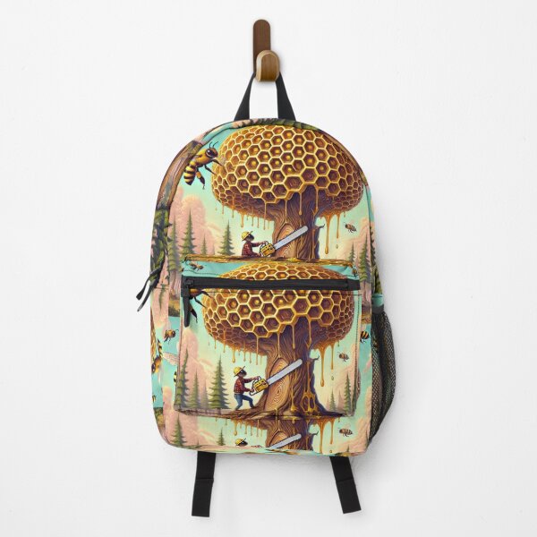 Item preview, Forest worker - bee cutting down a tree designed and sold by DamioPolArt.