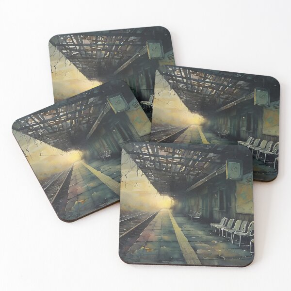 Item preview, Abandoned Train Station - Rustic Depot Art designed and sold by NiobesSkein.