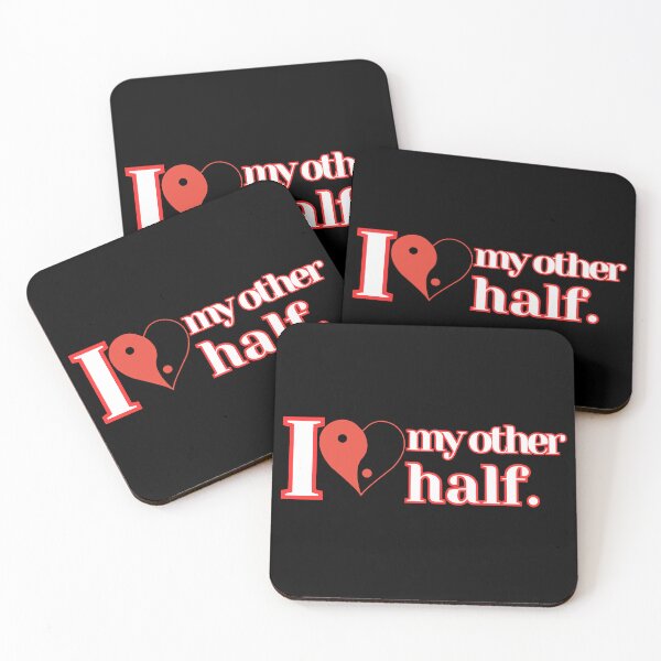 Item preview, I Love My Other Half Heart Valentines Design, yin-yang  designed and sold by IceBathDESIGNS.