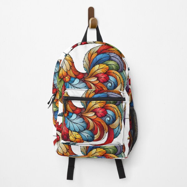 Vista previa del artículo con la obra «Arte de pollo en vitrales», diseñado y vendido por ArtByMarkDesign.