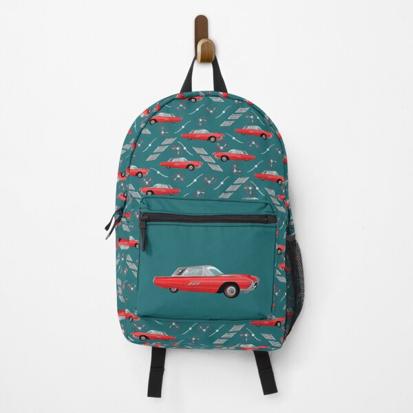 Item preview, 1963 Red Hot Hot Rod Antique Car on Teal 1a6a6f designed and sold by Art in My Loft.