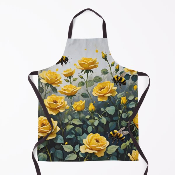 Item preview, Bumblebees and Yellow Roses designed and sold by Paw's Arts.