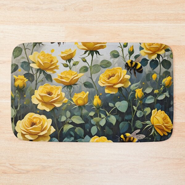 Item preview, Bumblebees and Yellow Roses designed and sold by Paw's Arts.