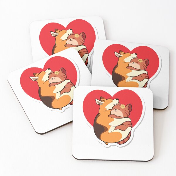 Item preview, Forever Friends Cat and Dog Love Story, Taylor dog, paws, wild, designed and sold by Wildlife2021.