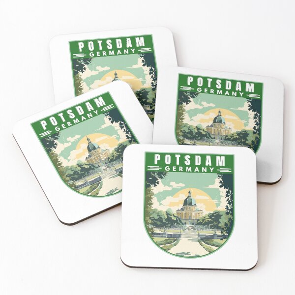 Item preview, Potsdam in Brandenburg Germany Retro Travel Art Emblem designed and sold by MaateoDesign.