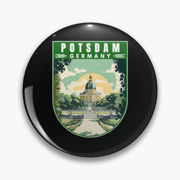 Item preview, Potsdam in Brandenburg Germany Retro Travel Art Emblem designed and sold by MaateoDesign.