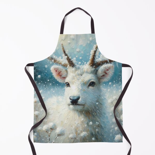 Item preview, White deer in the snow designed and sold by Nicolette Vermeulen.