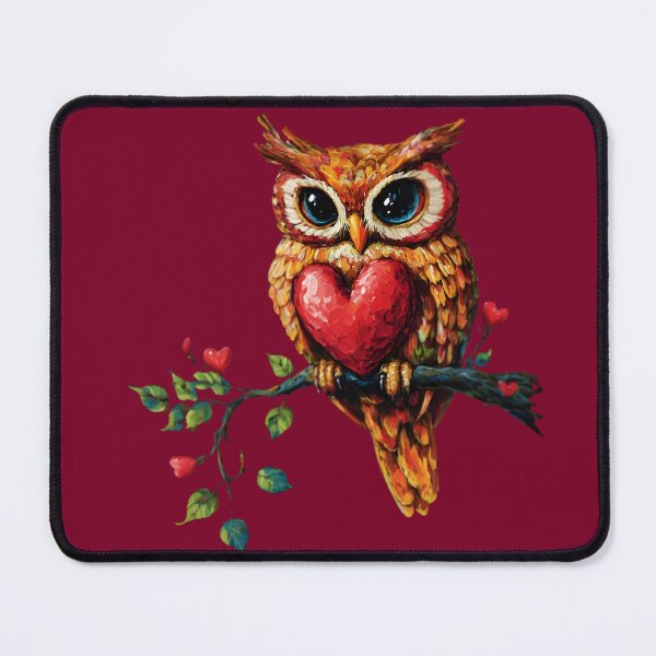 Item preview, Valentine's Day Owl designed and sold by Charisma Enigma.
