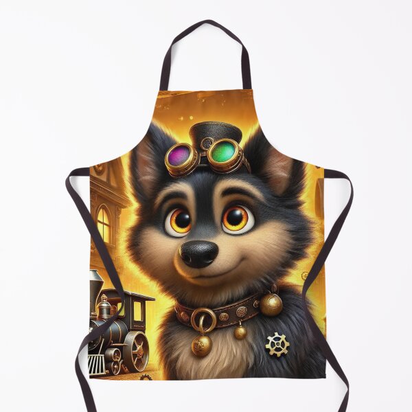 Item preview, Steampunk Sable Black German Shepherd designed and sold by Sillytoe.