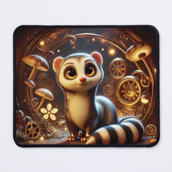 Item preview, Steampunk Sable Ferret designed and sold by Sillytoe.