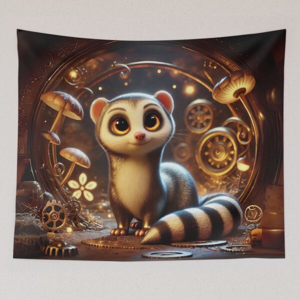 Item preview, Steampunk Sable Ferret designed and sold by Sillytoe.
