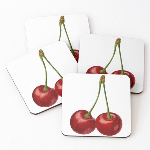 Item preview, Watercolor Realistic Juicy Red Cherries designed and sold by AllaMashycheva.