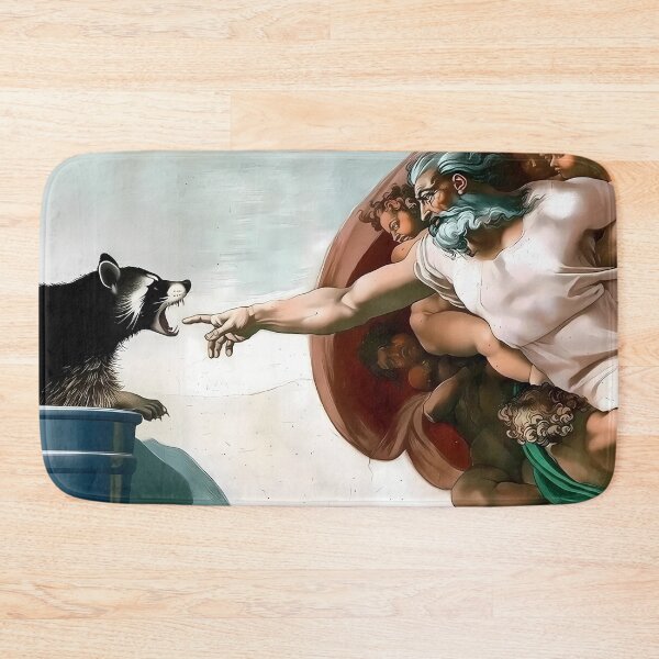 Item preview, Raccoon Bites God designed and sold by coolplaymats.