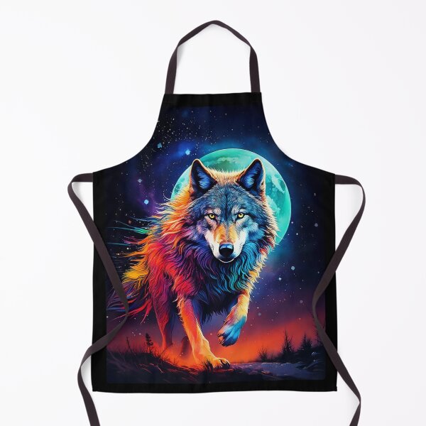 Item preview, Colorful Running Wolf designed and sold by Kspirit Designs.