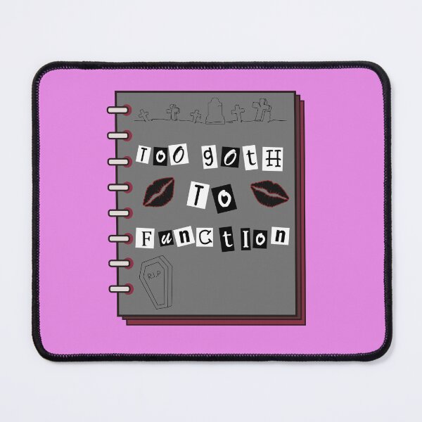 Item preview, Burn Book, Too Goth to Function, Mean Girls tribute designed and sold by Black Cat Unicorns.