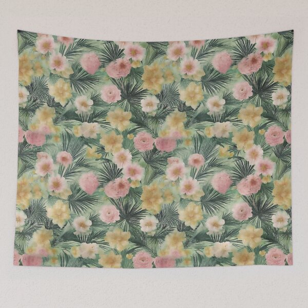 Item preview, Tropical Bloom Serenade Muted designed and sold by pinebluedesign.