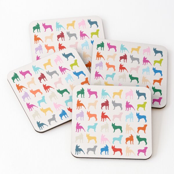 Item preview, Boston Terrier Rainbow Repeat designed and sold by Woofleys&Co.