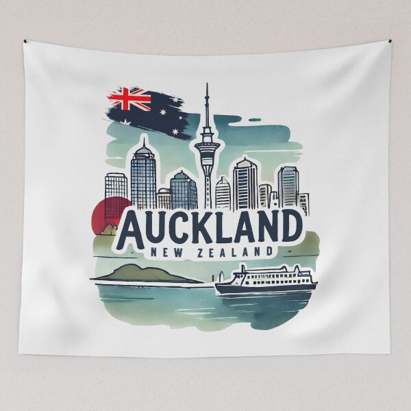 Item preview, Auckland New Zealand  designed and sold by HowToCanadian.