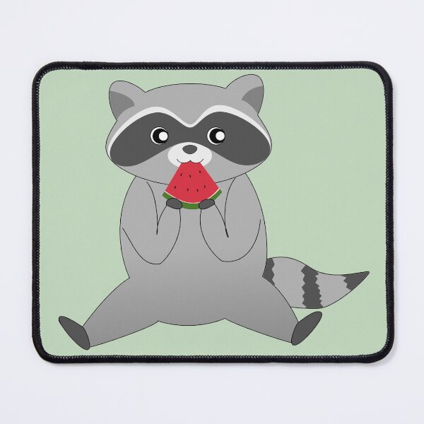 Item preview, Snack Racc Pack 6: Melon Eating Raccoon designed and sold by chrispy doodles.