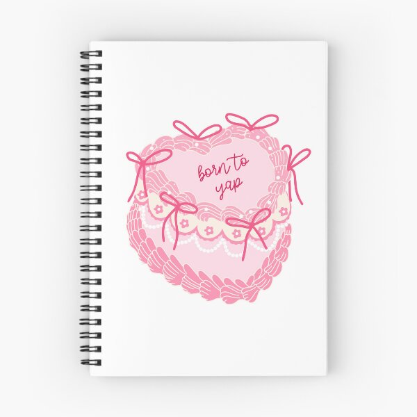 Item preview, Born to Yap. Vintage heart cake with bows. Coquette aesthetic. designed and sold by CoCoArt-Ua.