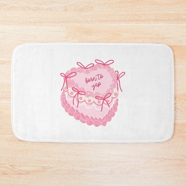 Item preview, Born to Yap. Vintage heart cake with bows. Coquette aesthetic. designed and sold by CoCoArt-Ua.