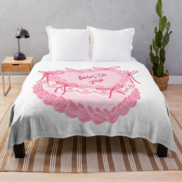 Item preview, Born to Yap. Vintage heart cake with bows. Coquette aesthetic. designed and sold by CoCoArt-Ua.