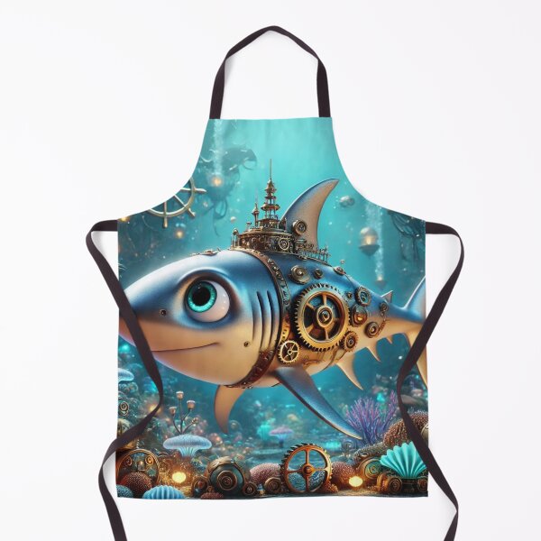 Item preview, Steampunk Salmon Shark designed and sold by Sillytoe.