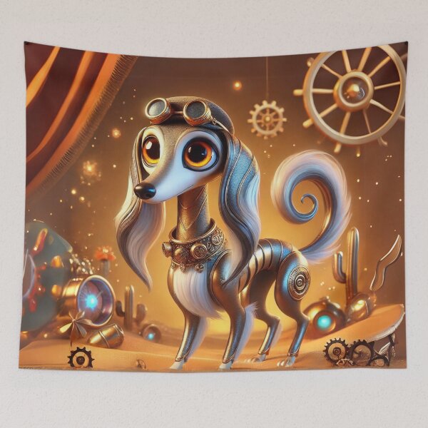 Item preview, Steampunk Saluki designed and sold by Sillytoe.