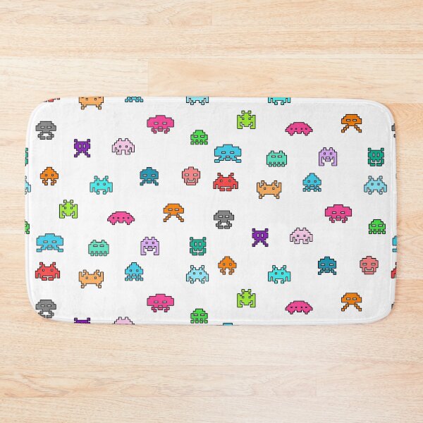 Item preview, Space invaders collection in color (black outline) designed and sold by KetiaArtWorld.