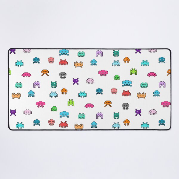 Item preview, Space invaders collection in color (black outline) designed and sold by KetiaArtWorld.
