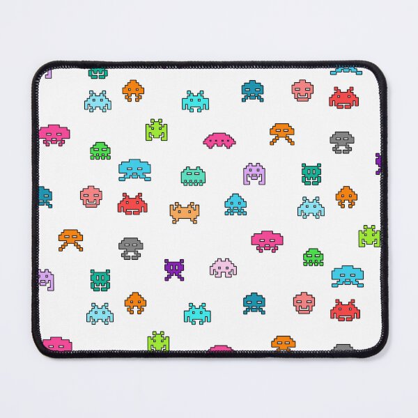 Item preview, Space invaders collection in color (black outline) designed and sold by KetiaArtWorld.