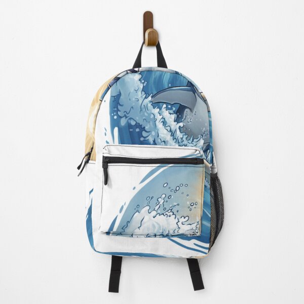 Item preview, Cool surfing shark with sunglasses riding ocean waves under the sun, perfect for beach lovers designed and sold by SagasArt.