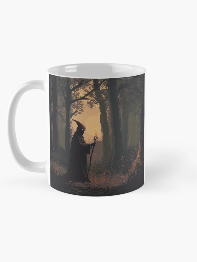 Thumbnail 5 of 6, Coffee Mug, Necromancer In 8bit designed and sold by Rtymer.