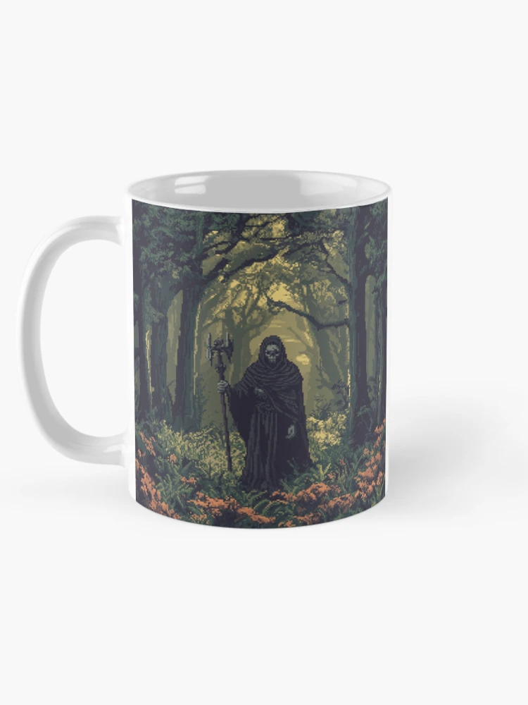 Thumbnail 5 of 6, Coffee Mug, Necromancer In 8bit designed and sold by Rtymer.