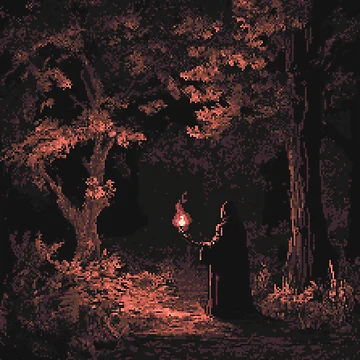 Artwork thumbnail, Necromancer In 8bit by Rtymer