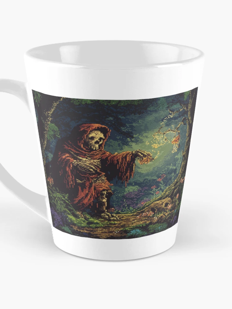 Thumbnail 3 of 4, Coffee Mug, Necromancer In 8bit designed and sold by Rtymer.