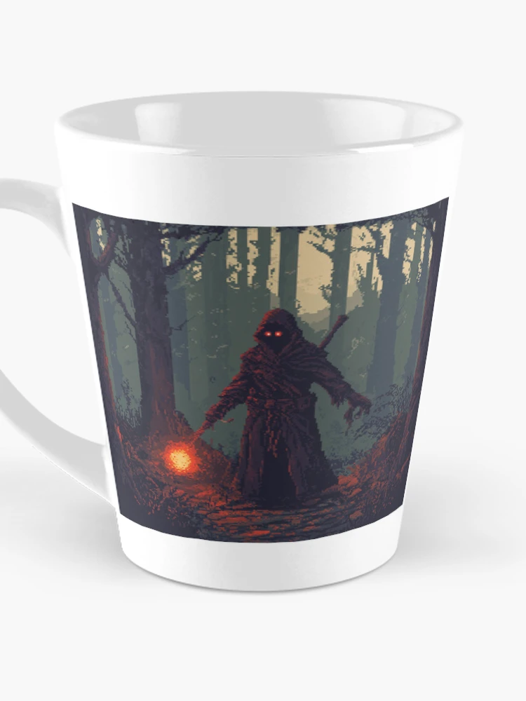 Thumbnail 3 of 4, Coffee Mug, Necromancer In 8bit designed and sold by Rtymer.