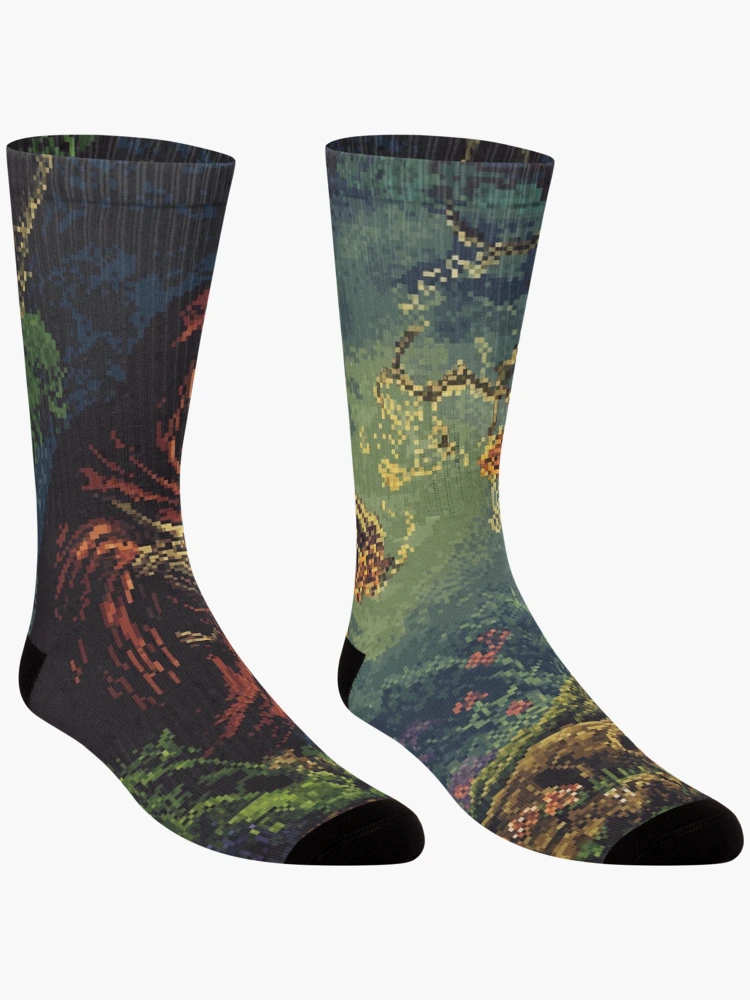 Thumbnail 3 of 5, Socks, Necromancer In 8bit designed and sold by Rtymer.