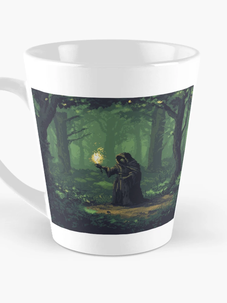 Thumbnail 3 of 4, Coffee Mug, Necromancer In 8bit designed and sold by Rtymer.