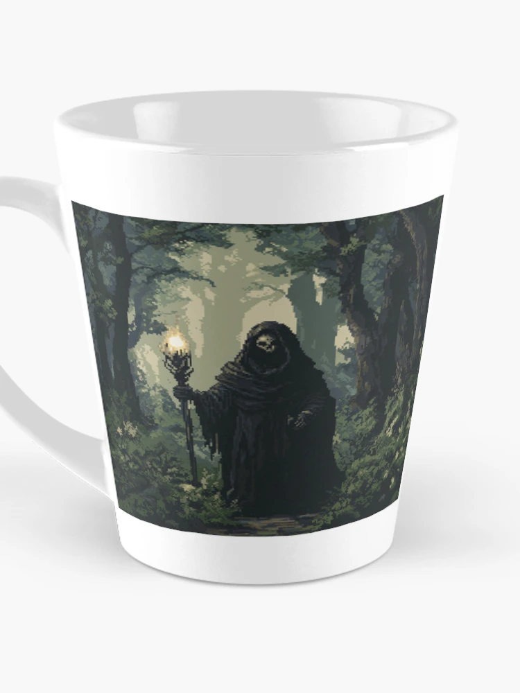 Thumbnail 3 of 4, Coffee Mug, Necromancer In 8bit designed and sold by Rtymer.