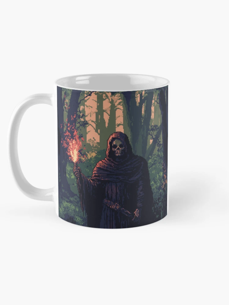 Thumbnail 5 of 6, Coffee Mug, Necromancer In 8bit designed and sold by Rtymer.