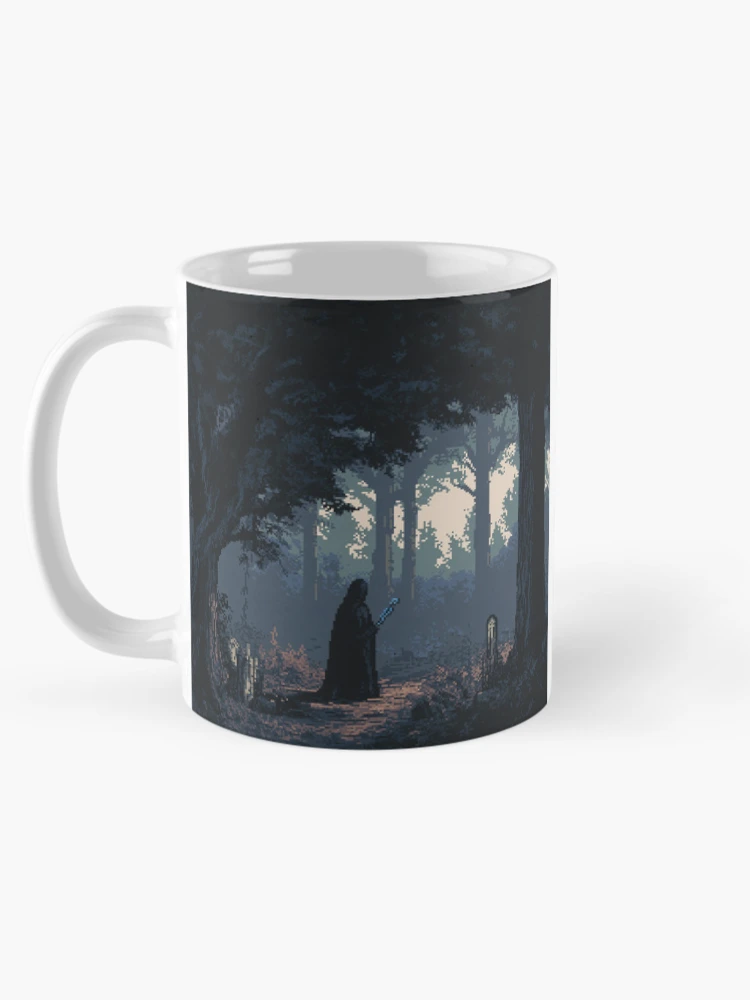Thumbnail 5 of 6, Coffee Mug, Necromancer In 8bit designed and sold by Rtymer.