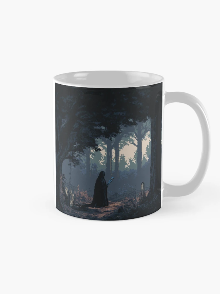 Thumbnail 3 of 6, Coffee Mug, Necromancer In 8bit designed and sold by Rtymer.